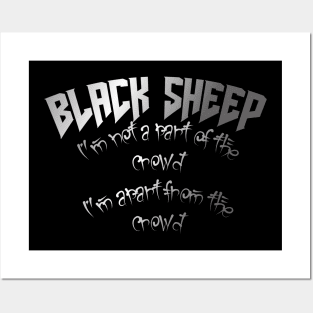 Black sheep Posters and Art